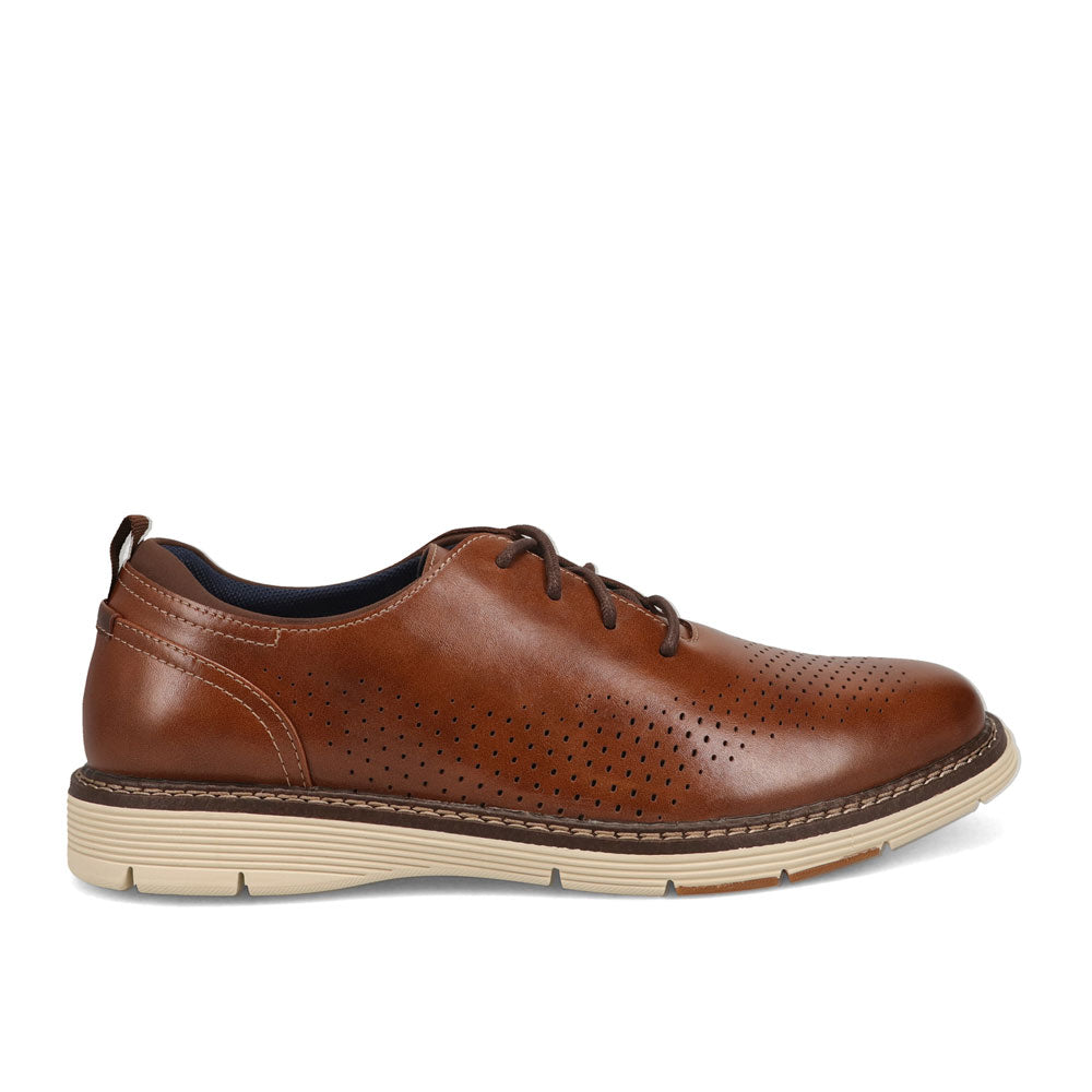 Cognac-Dockers Mens Elkton Dress Casual Lace Up Oxford Shoe