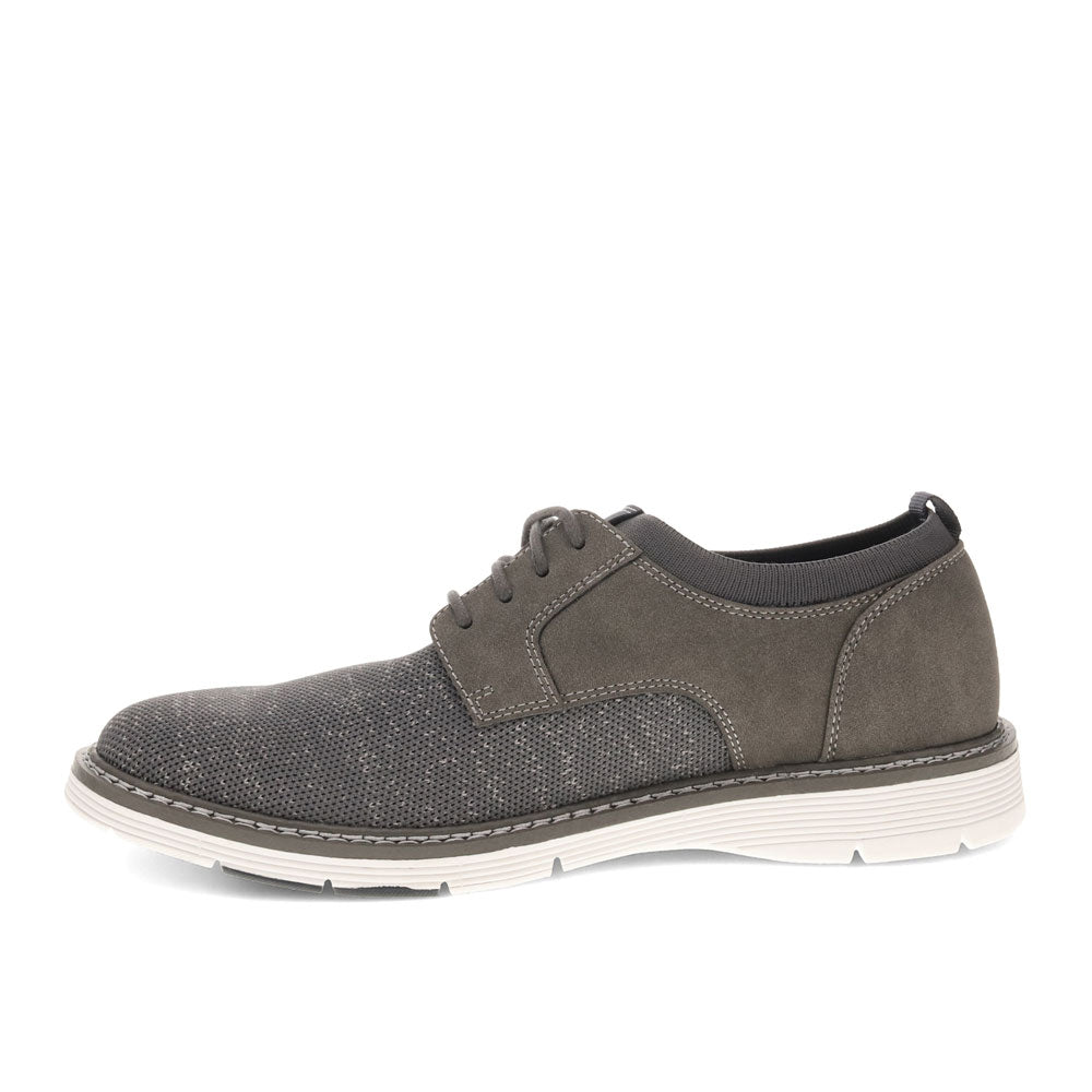 Charcoal-Dockers Mens Edgehill Knit and Synthetic Leather Dress Casual Lace Up Oxford Shoe