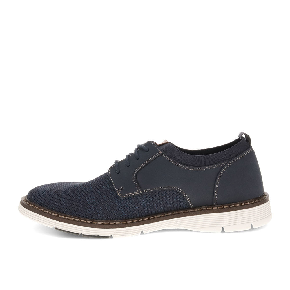Navy-Dockers Mens Edgehill Knit and Synthetic Leather Dress Casual Lace Up Oxford Shoe