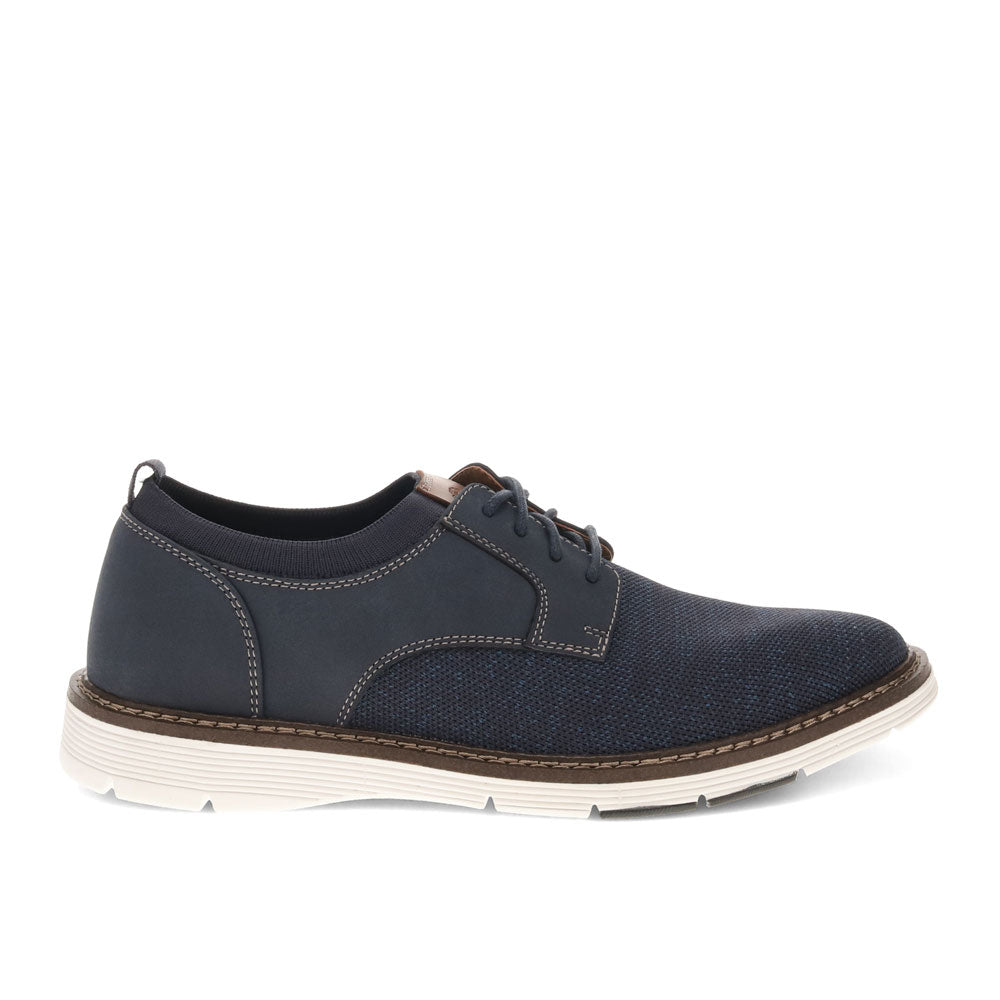 Navy-Dockers Mens Edgehill Knit and Synthetic Leather Dress Casual Lace Up Oxford Shoe