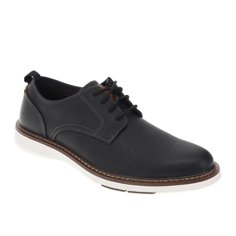 Black-Dockers Mens Elmington Synthetic Leather Dress Casual Lace Up Oxford Shoe