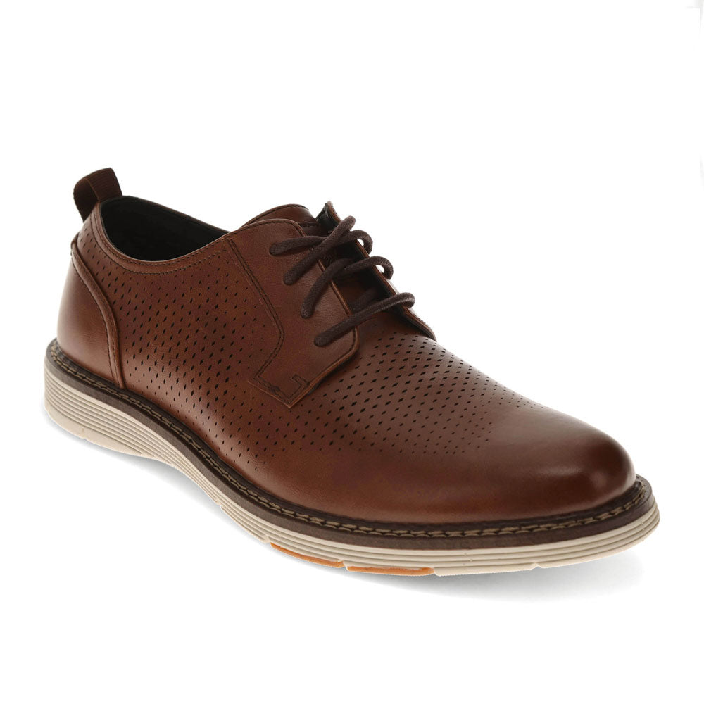 Cognac-Dockers Mens Ezra Active Rebound Dress Casual Shoe