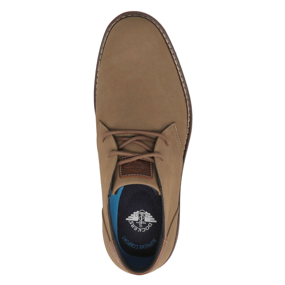 Taupe-Dockers Mens Esmond Dress Casual Lace Up Ankle Boot