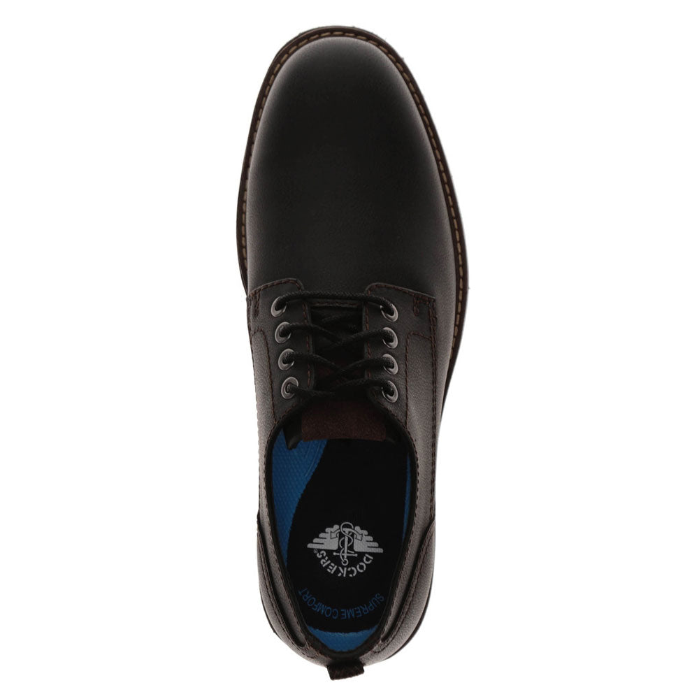 Black-Dockers Mens Watkins Lightweight Lugged Casual Shoe
