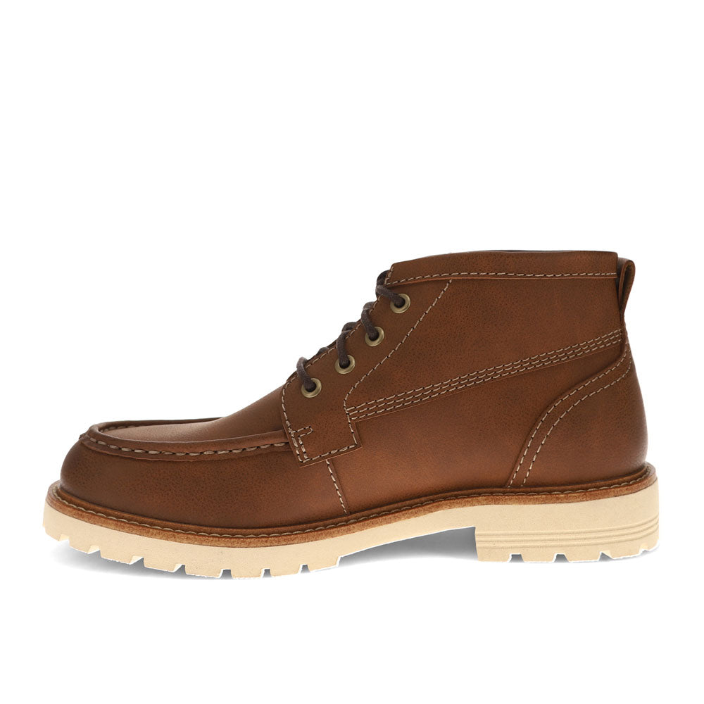 Cognac-Dockers Mens Weston Lightweight Lugged Casual Boot
