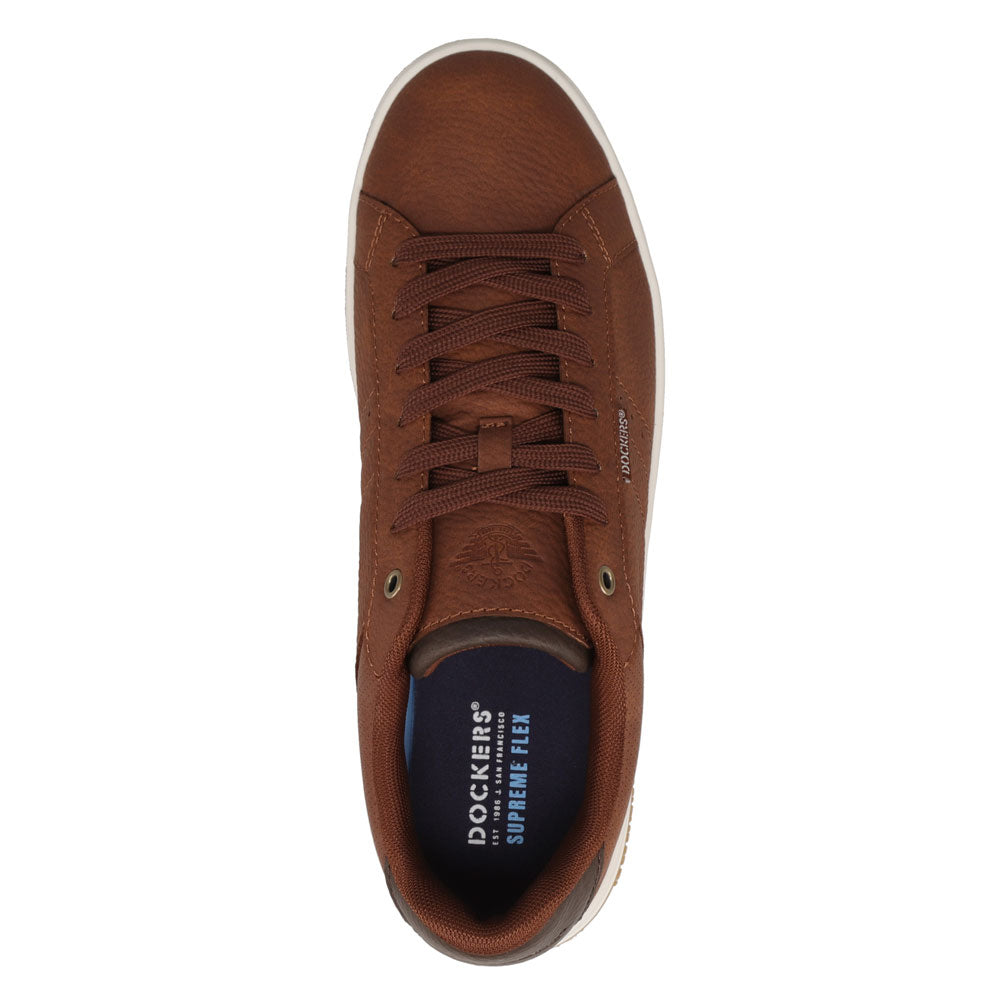 British Tan-Dockers Mens Casen Casual Lace-Up Sneaker