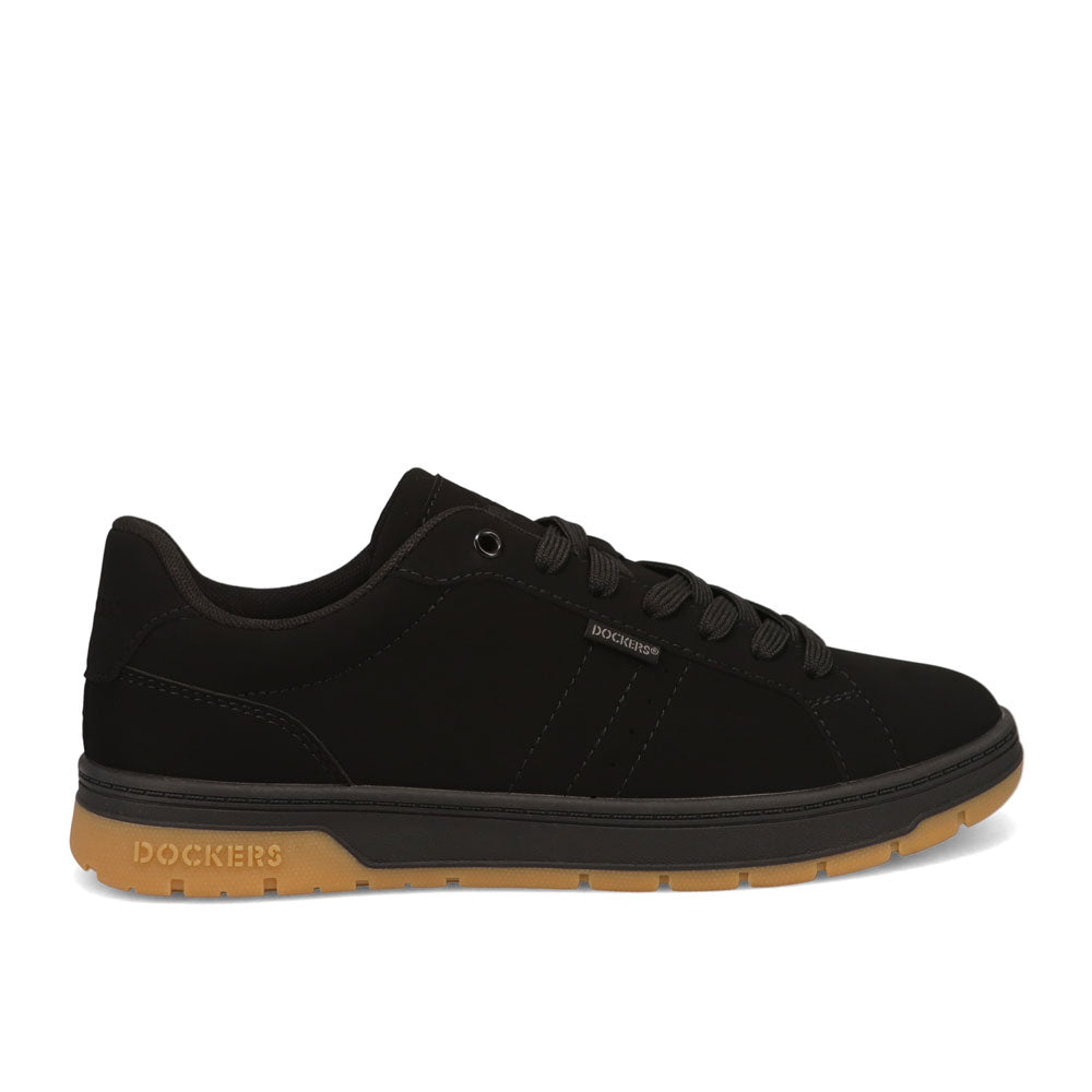 Black/Gum-Dockers Mens Casen Casual Lace-Up Sneaker