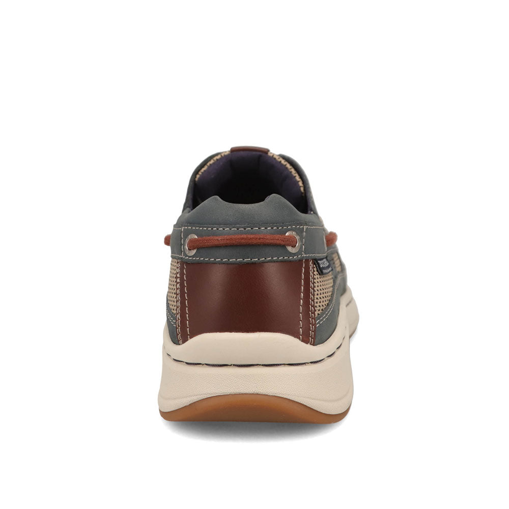 Navy/Dark Tan-Dockers Mens Bayside Casual Lace-Up Boat Shoe