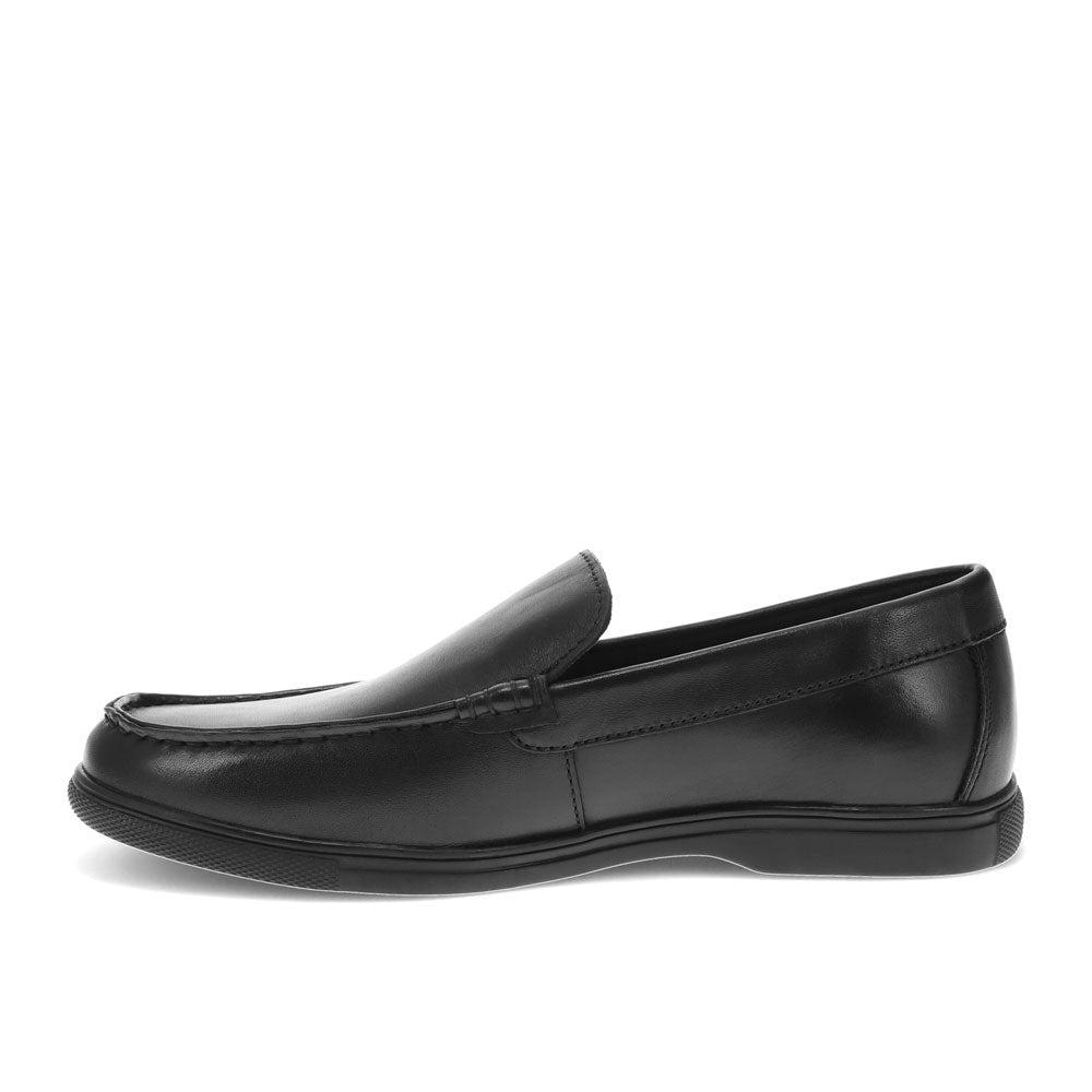 Black-Dockers Mens Baltic Genuine Leather Casual Slip On Loafer Shoe