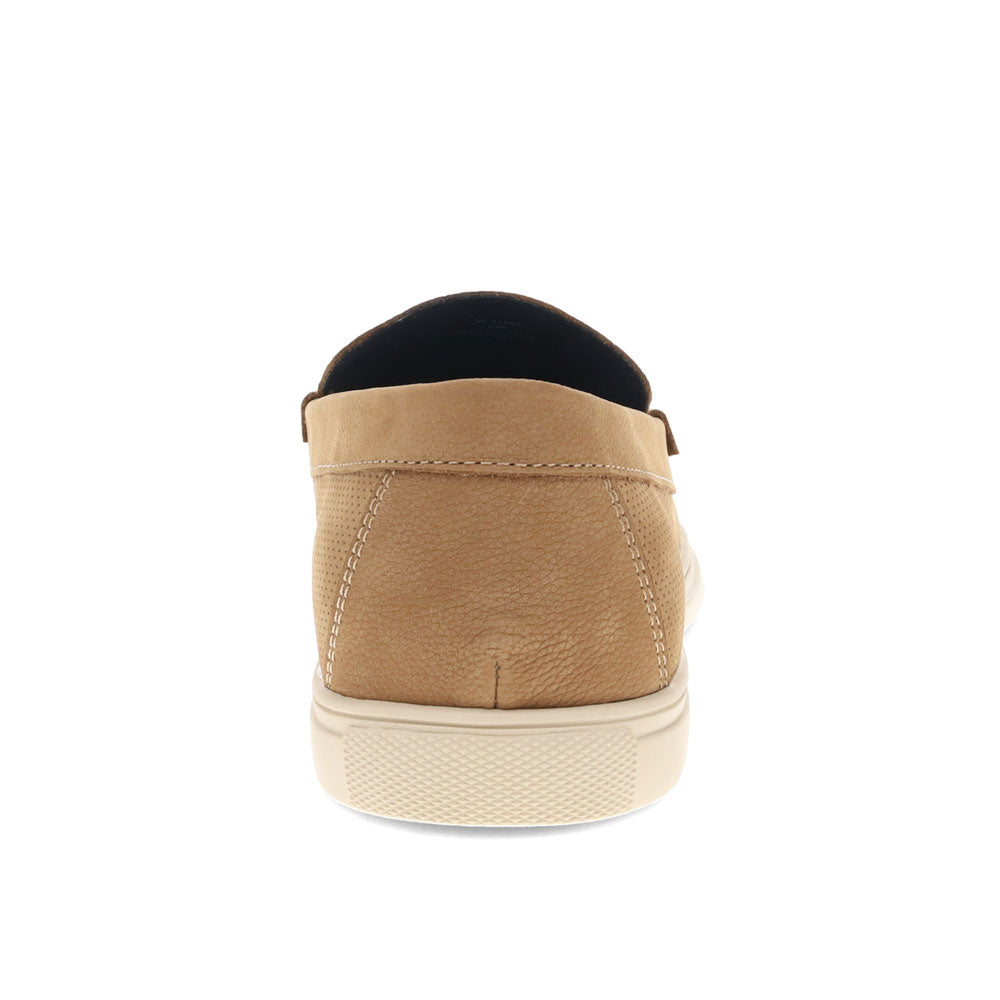 Cognac-Dockers Mens Bancroft Genuine Leather Casual Slip On Loafer Shoe