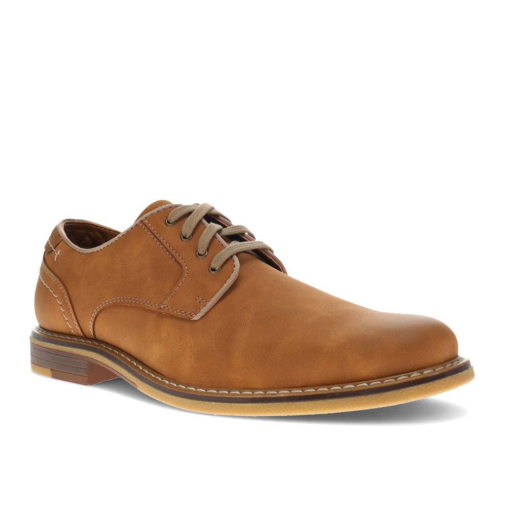 Mens casual oxford shoes brown Clearance