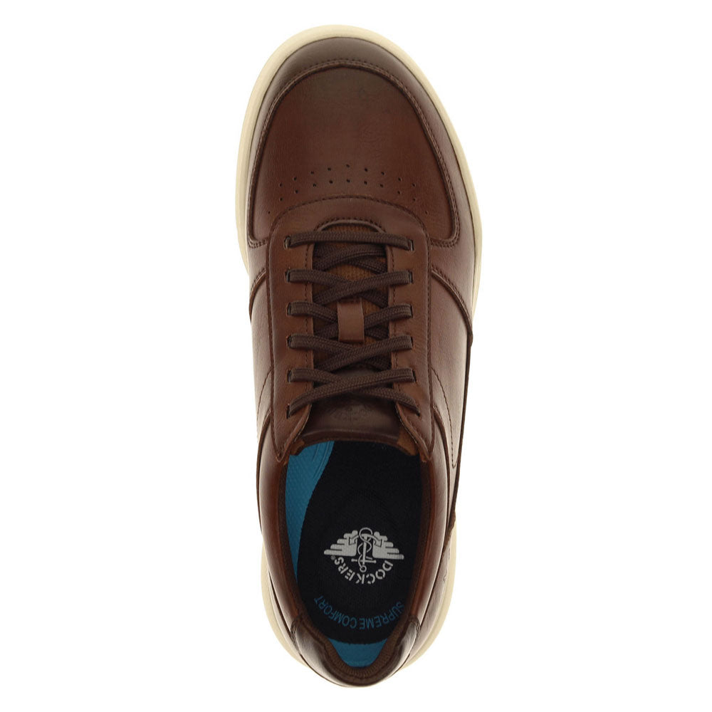 Cognac-Dockers Mens Brad Lightweight Casual Sneaker