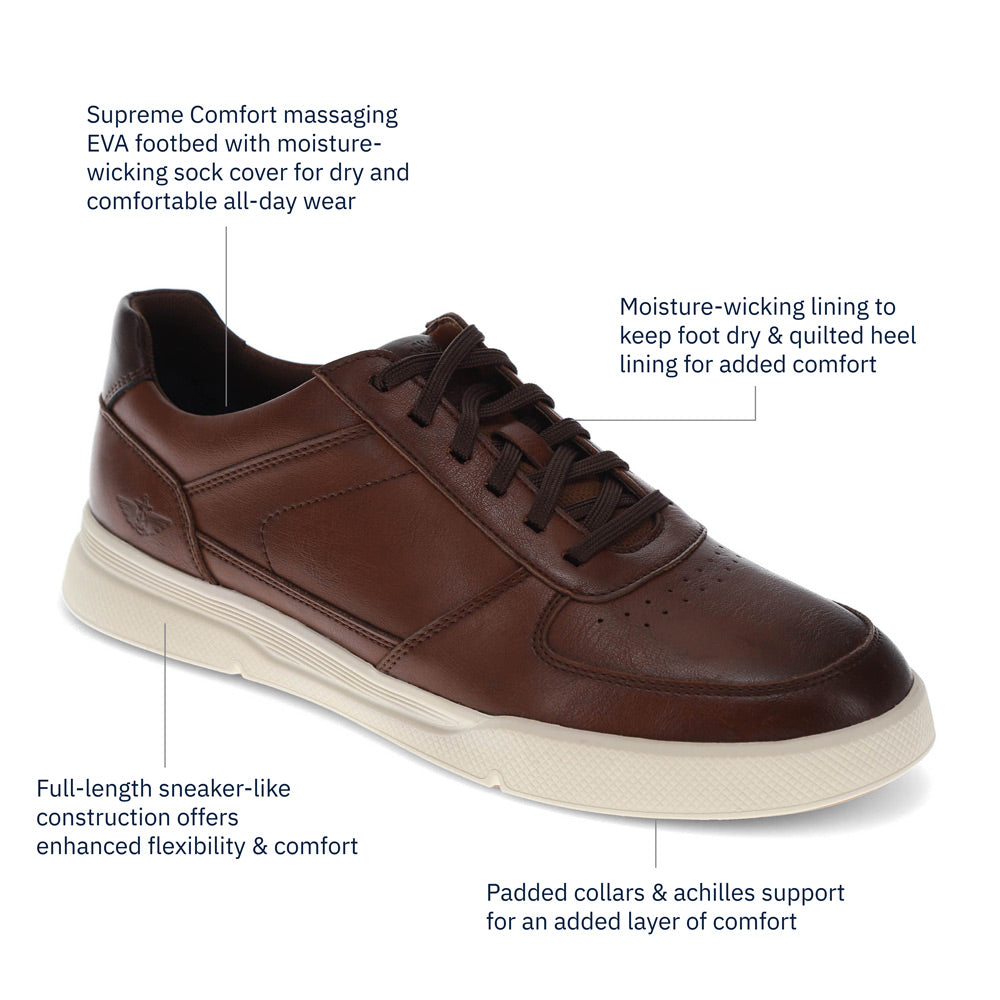 Cognac-Dockers Mens Brad Lightweight Casual Sneaker