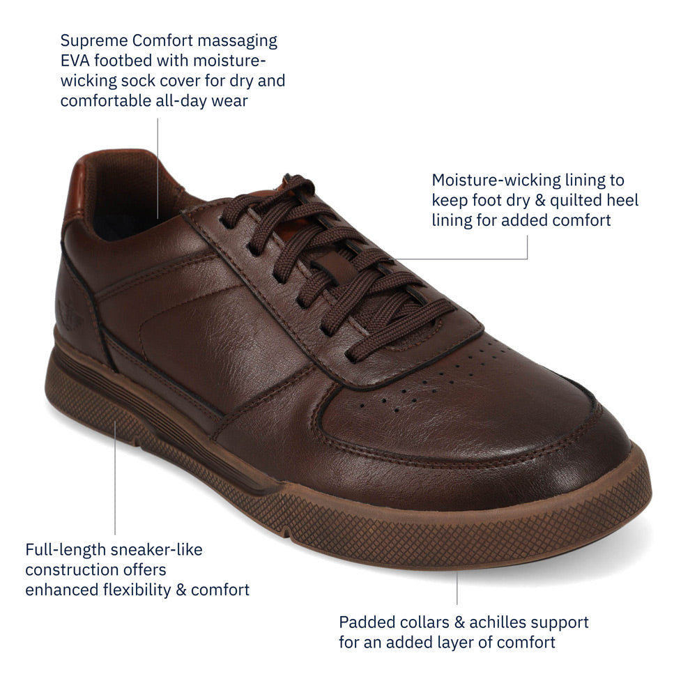 Chestnut-Dockers Mens Brad Lightweight Casual Sneaker
