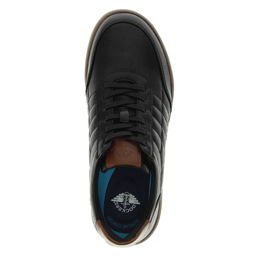 Black-Dockers Mens Brady Lightweight Casual Sneaker