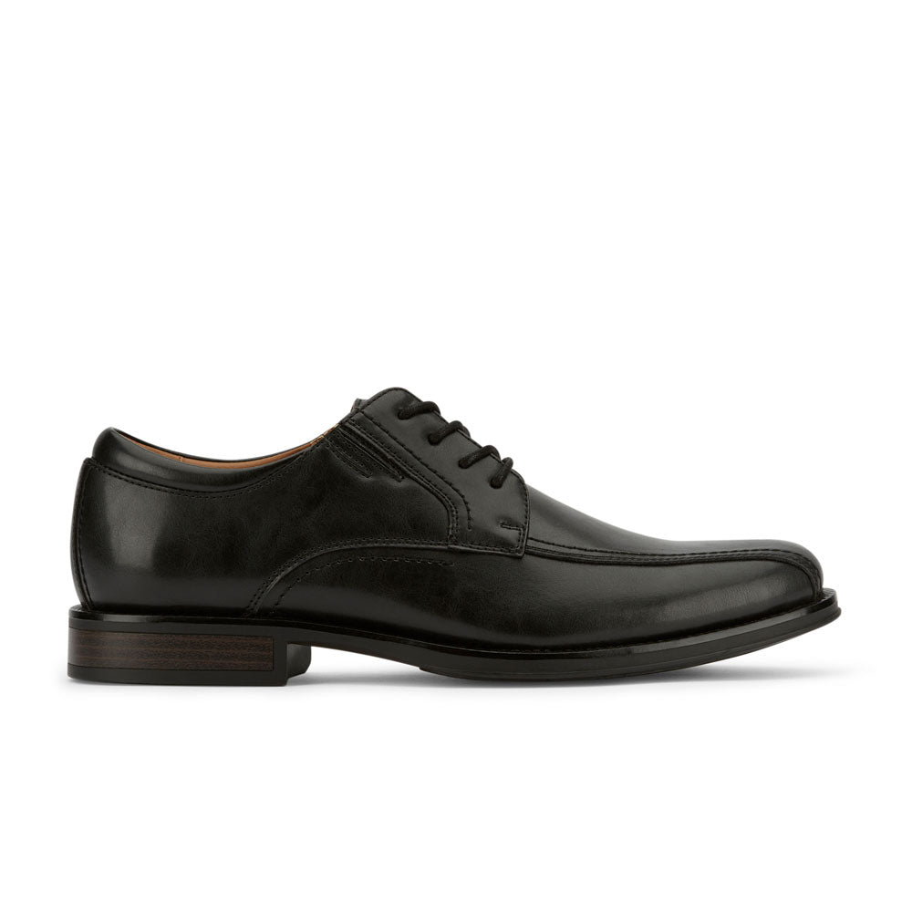 Black-Dockers Mens Geyer Business Dress Run Off Toe Lace-up Comfort Oxford Shoe