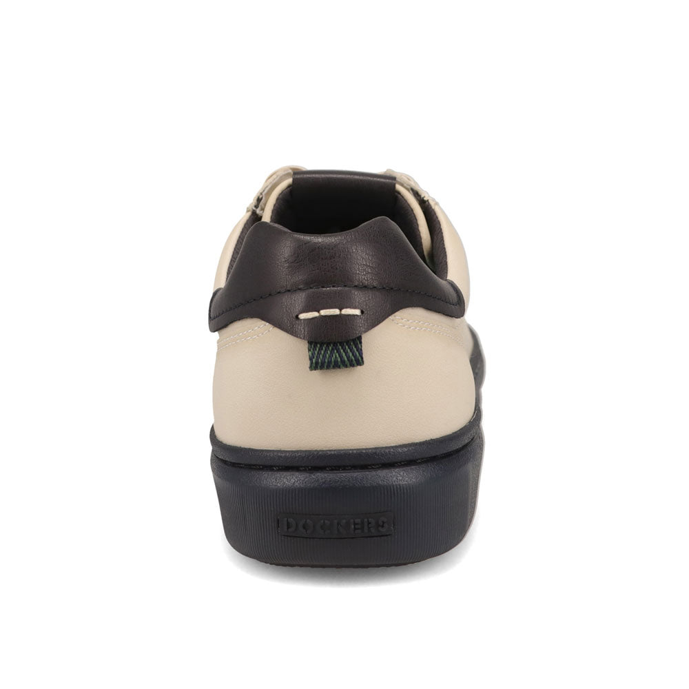 Off White-Dockers Mens Vortex Laser Perforated Polished Sneaker