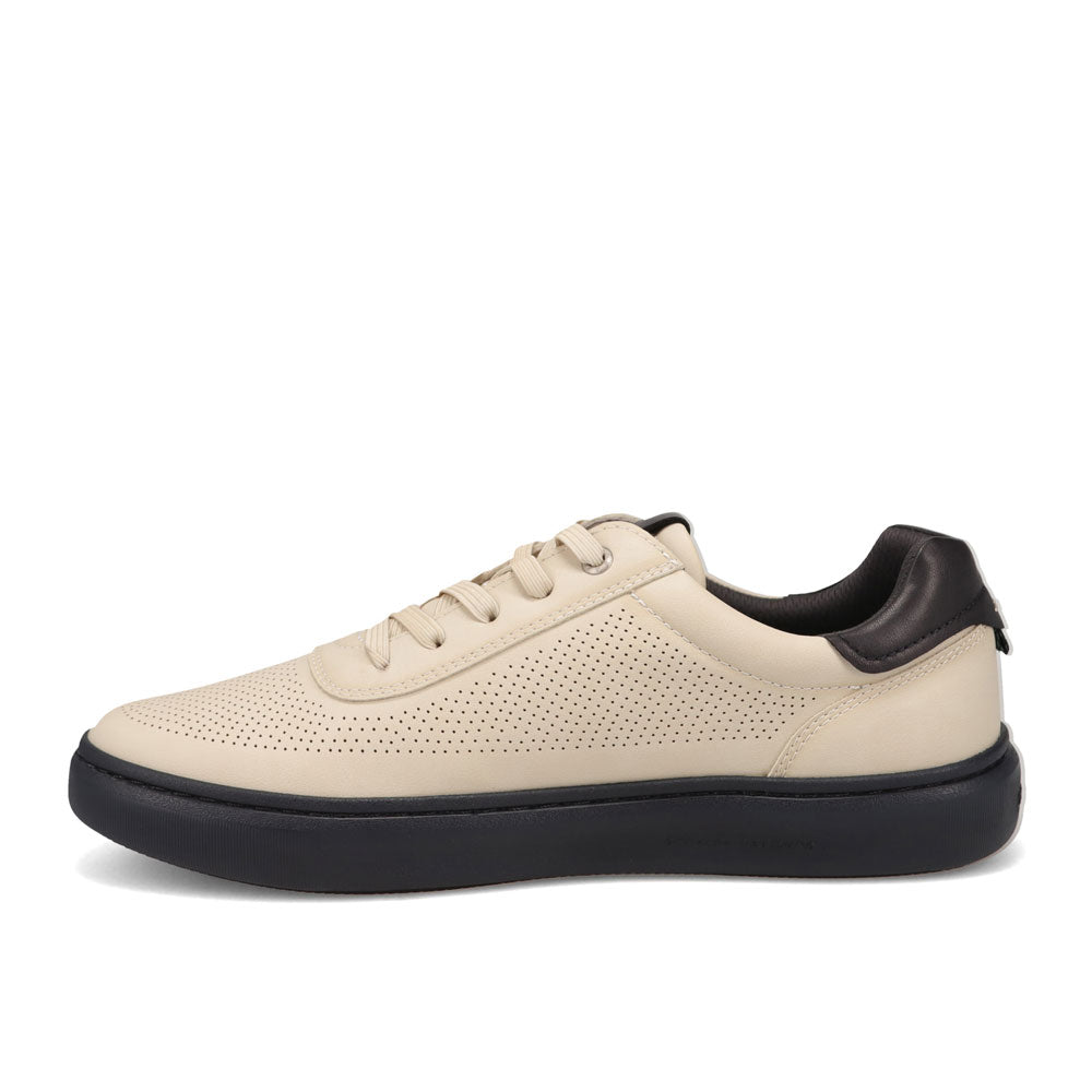 Off White-Dockers Mens Vortex Laser Perforated Polished Sneaker