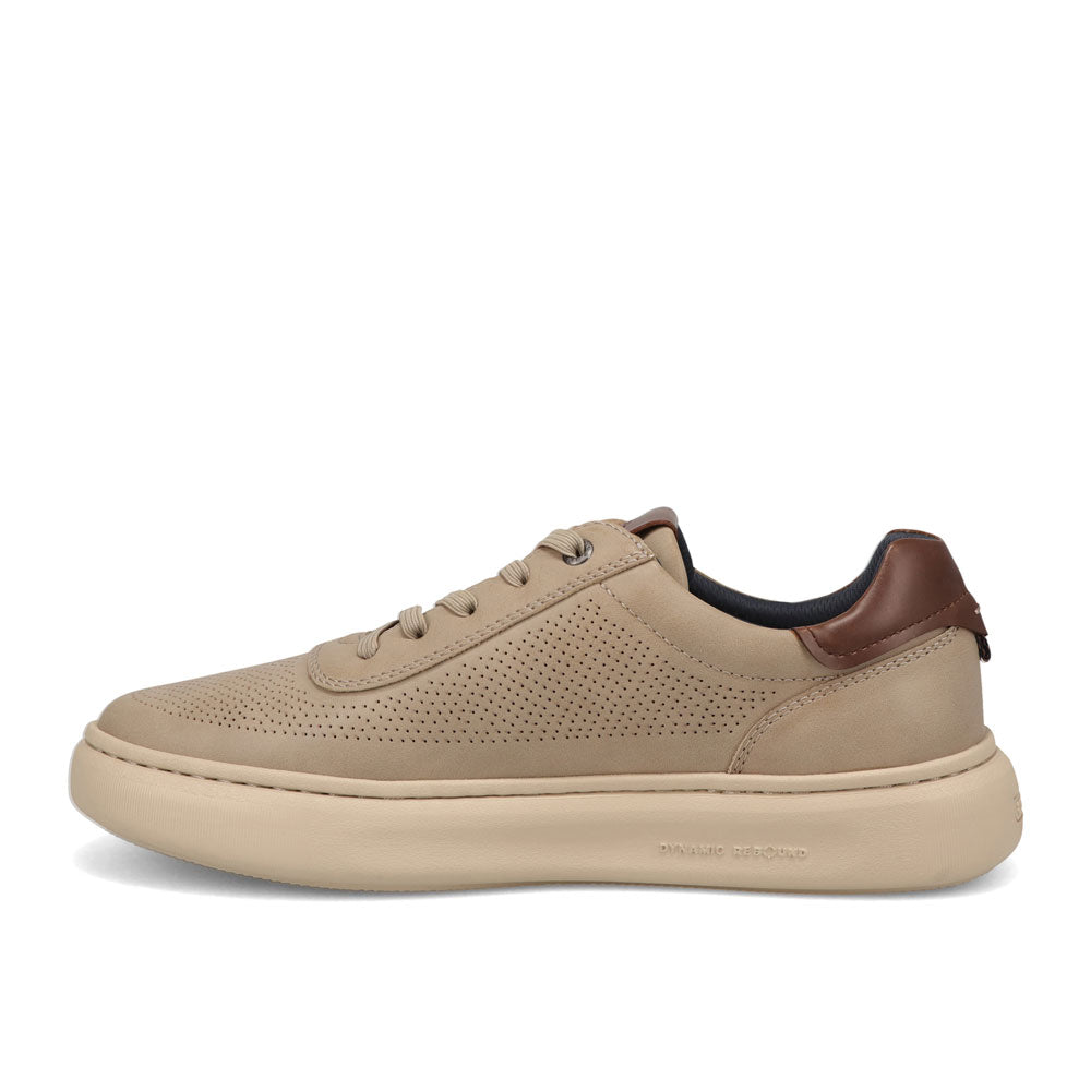 Dark Grey-Dockers Mens Vortex Laser Perforated Polished Sneaker