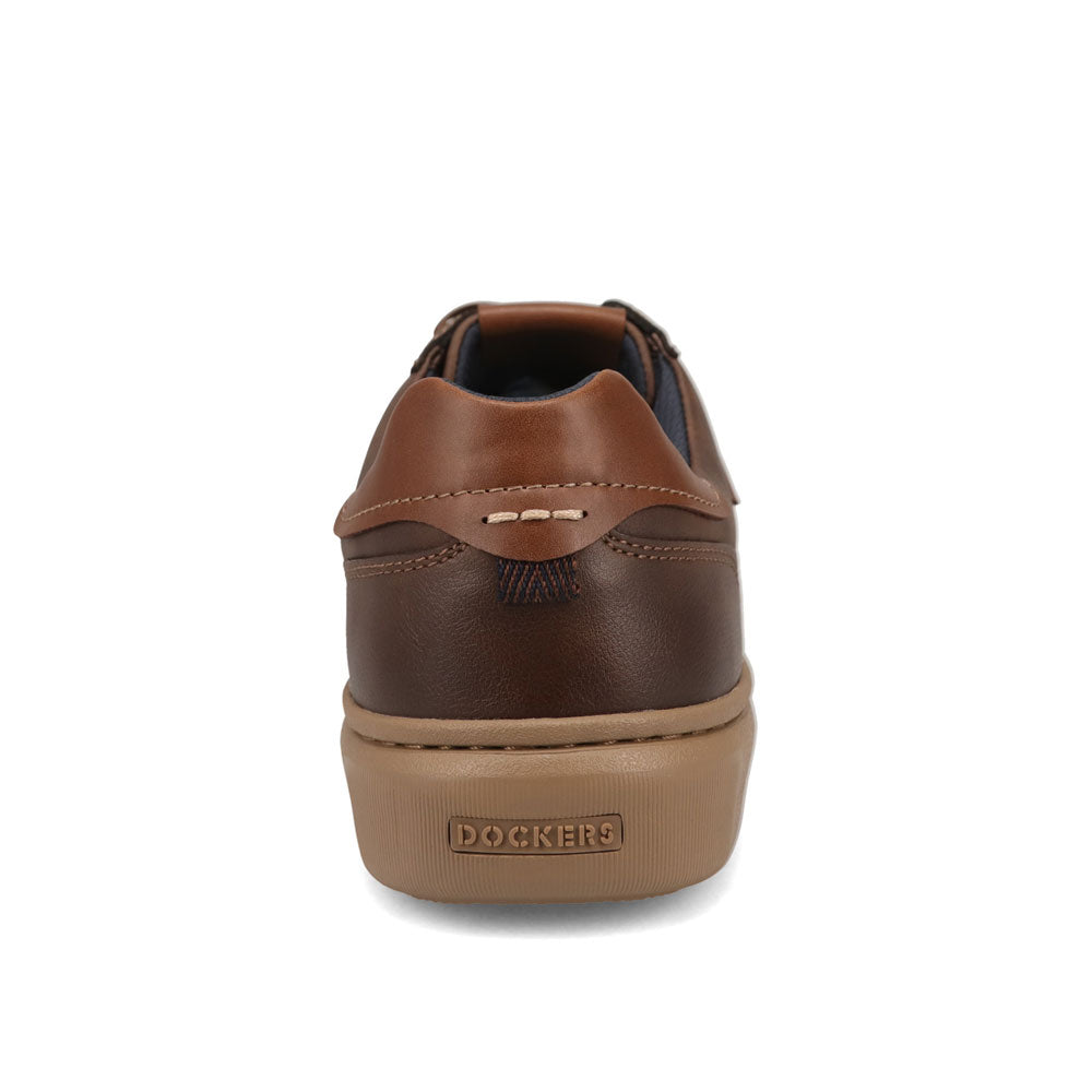 Black/Brown-Dockers Mens Pembroke Tumbled Full Grain Dress Penny Loafer