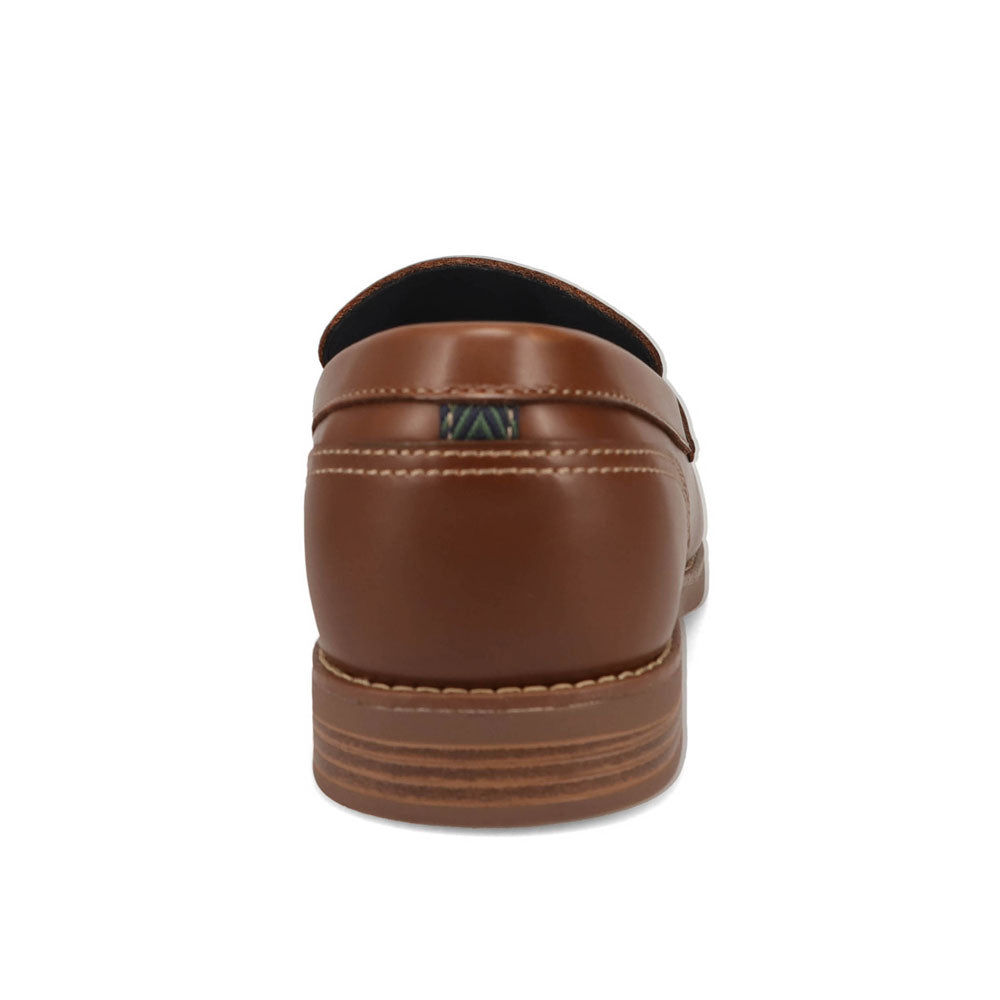 Dark Tan-Dockers Mens Pembroke Pull Up Dress Penny Loafer