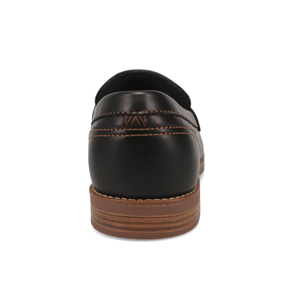 Black/Tan-Dockers Mens Pembroke Full Grain Dress Penny Loafer