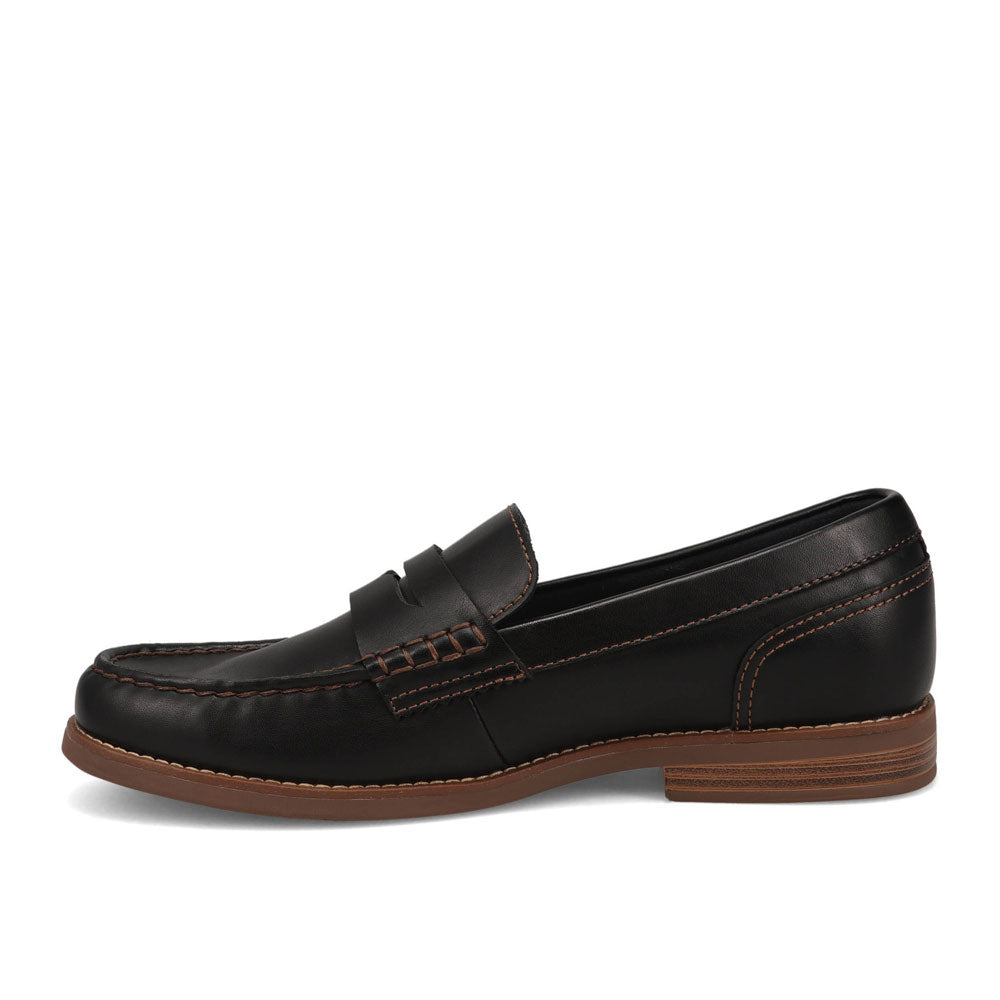 Black/Tan-Dockers Mens Pembroke Full Grain Dress Penny Loafer