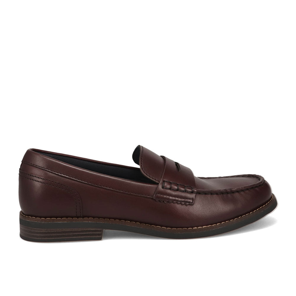 Burgundy-Dockers Mens Pembroke Full Grain Dress Penny Loafer