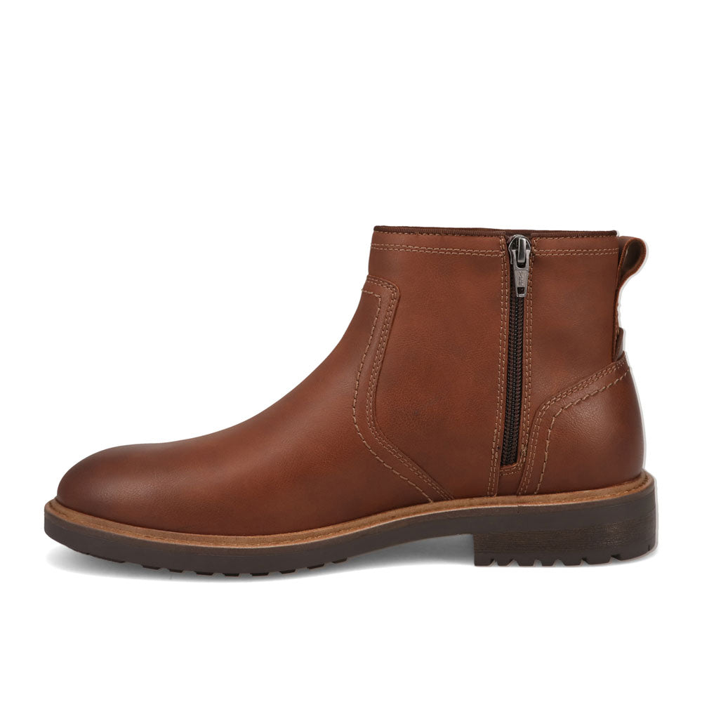 Dark Tan-Dockers Mens Blackwell Burnished Carzyhorse Chelsea Boot