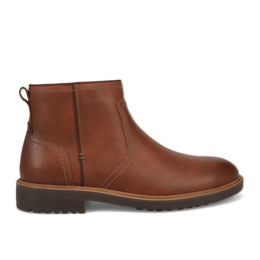Dark Tan-Dockers Mens Blackwell Burnished Carzyhorse Chelsea Boot