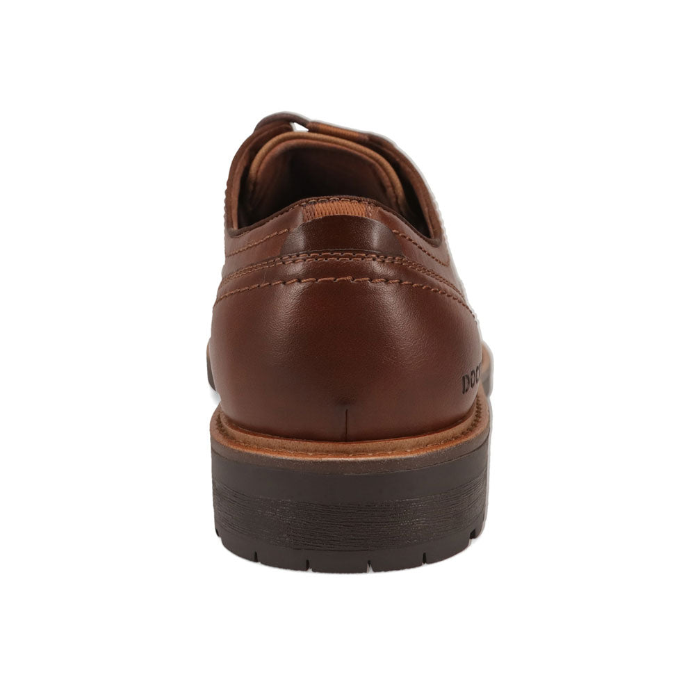 Cognac-Dockers Mens Benjamin Business Casual Lace Up Oxford