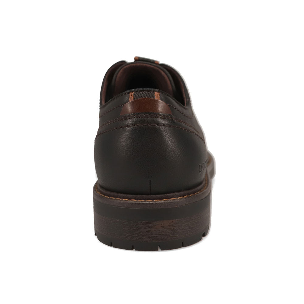 Black-Dockers Mens Benjamin Business Casual Lace Up Oxford