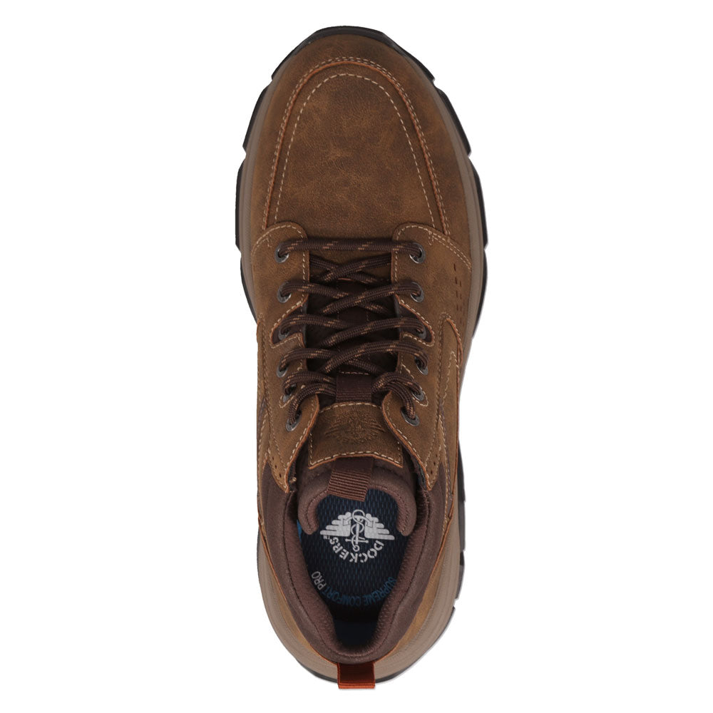 Tobacco-Dockers Mens Royce Casual Distressed Lace Up Boot
