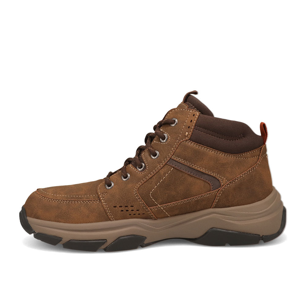 Tobacco-Dockers Mens Royce Casual Distressed Lace Up Boot