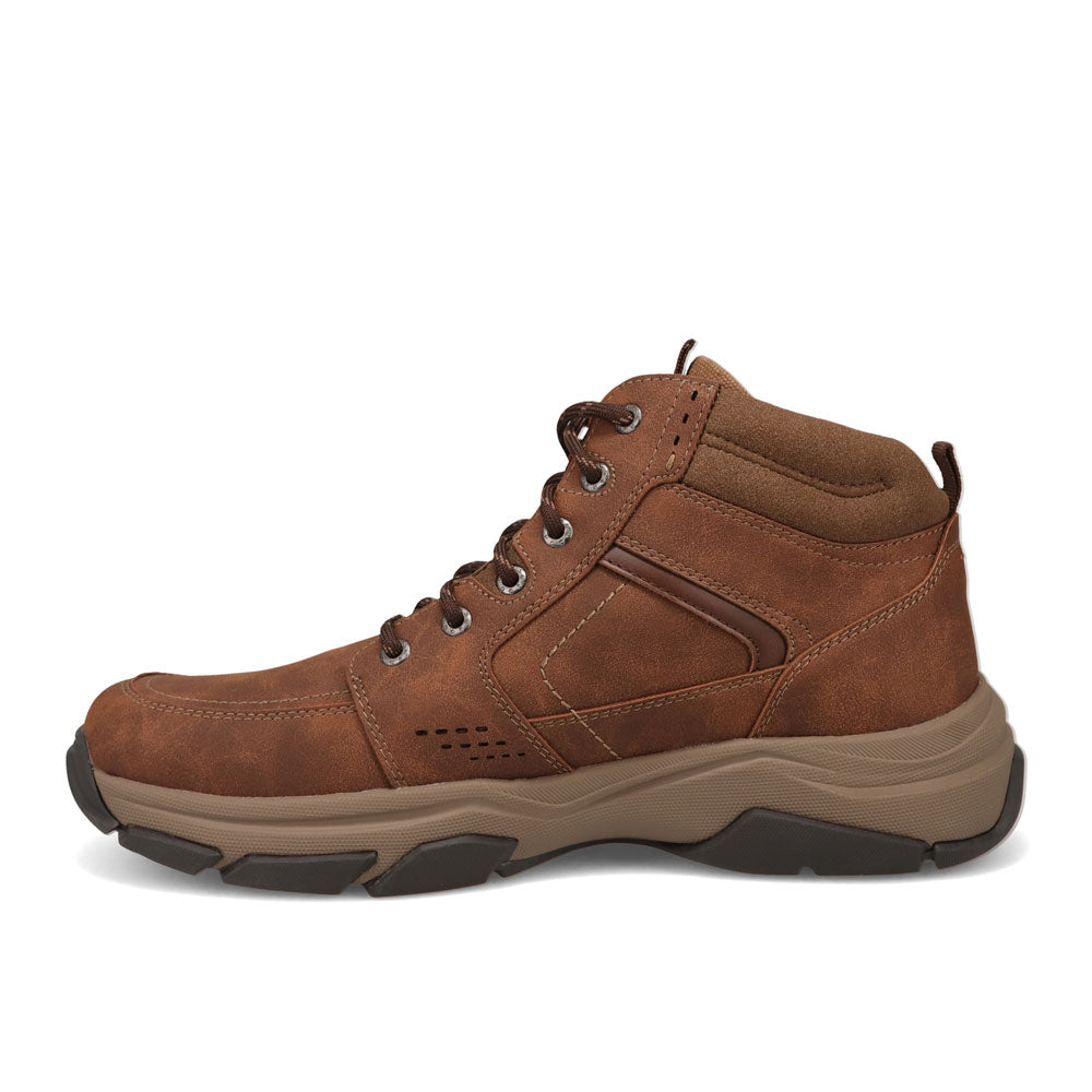 Dark Tan-Dockers Mens Royce Casual Distressed Lace Up Boot