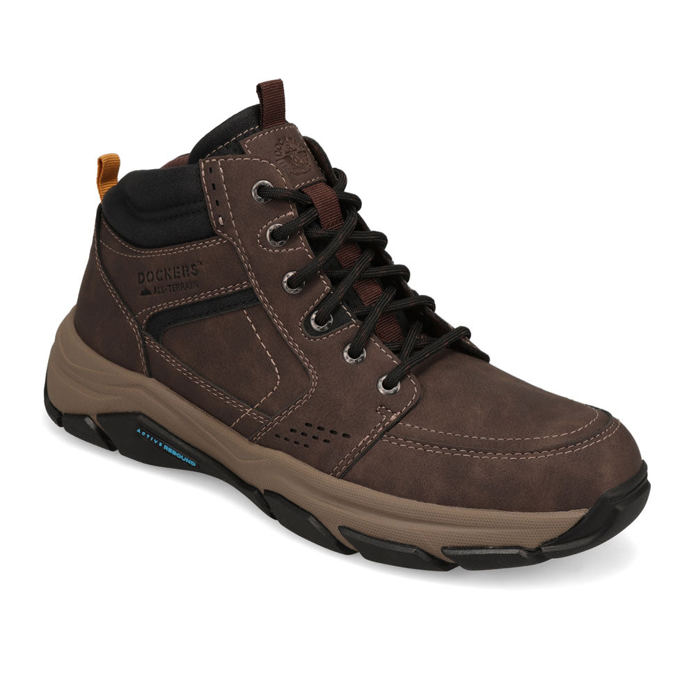 Dark Brown-Dockers Mens Royce Casual Lace Up Boot