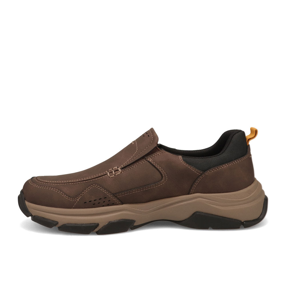 Dark Brown-Dockers Mens Rawlins Crazyhorse Slip On Casual Loafer