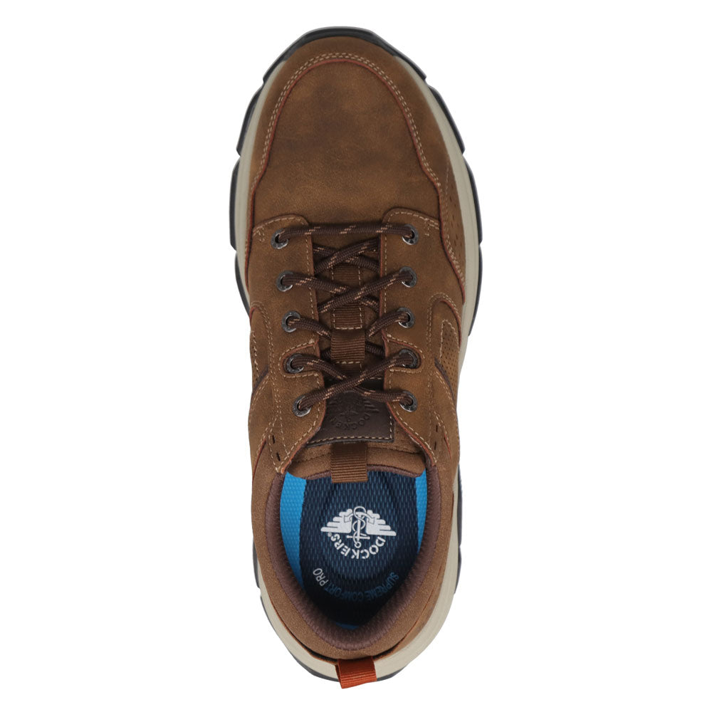 Tobacco-Dockers Mens Rutherford Distressed Sneaker