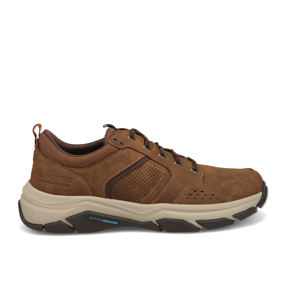 Tobacco-Dockers Mens Rutherford Distressed Sneaker