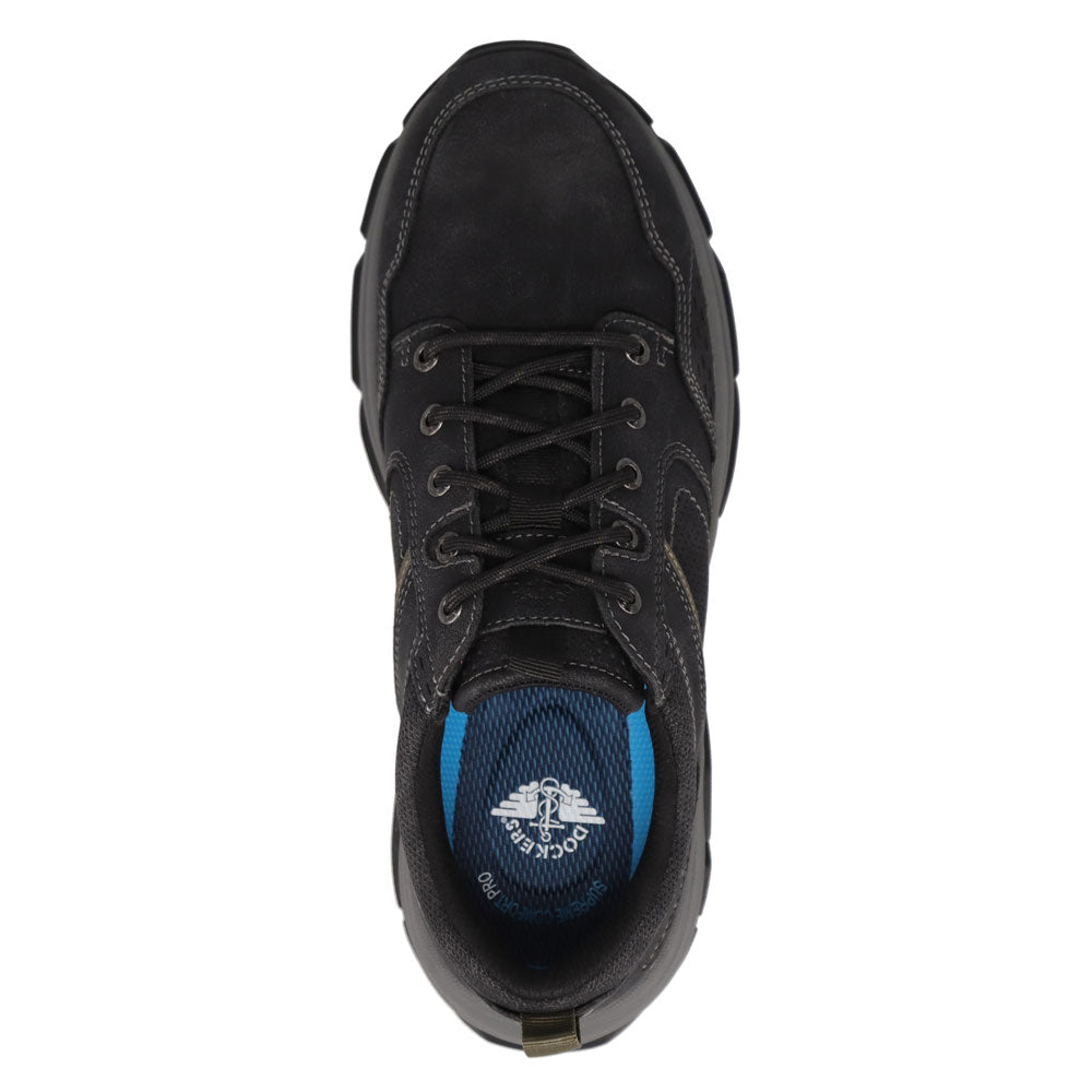 Black-Dockers Mens Rutherford Distressed Sneaker