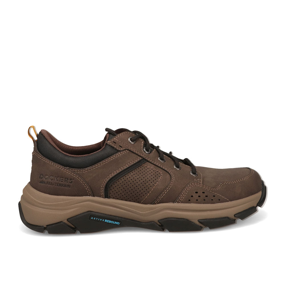 Dark Brown-Dockers Mens Rutherford Distressed Sneaker