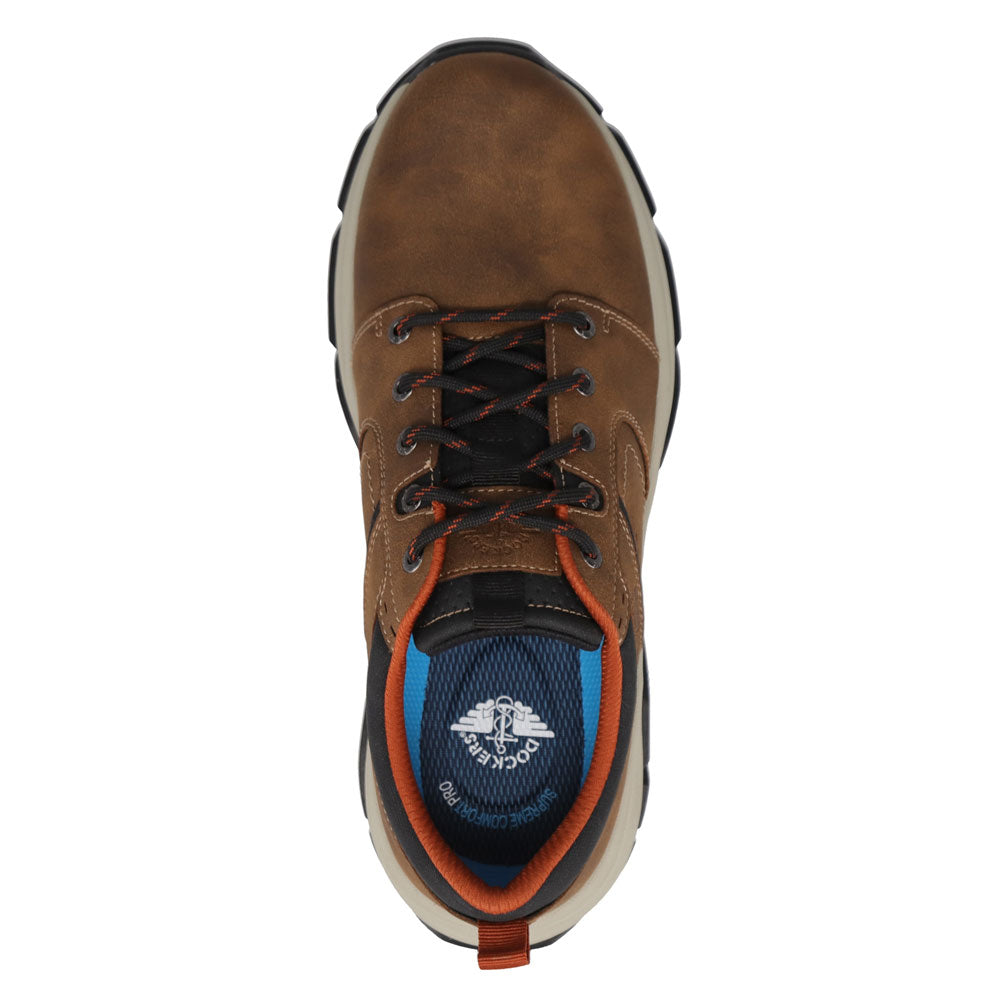 Tobacco-Dockers Mens Rockwell Distressed Casual Sneaker