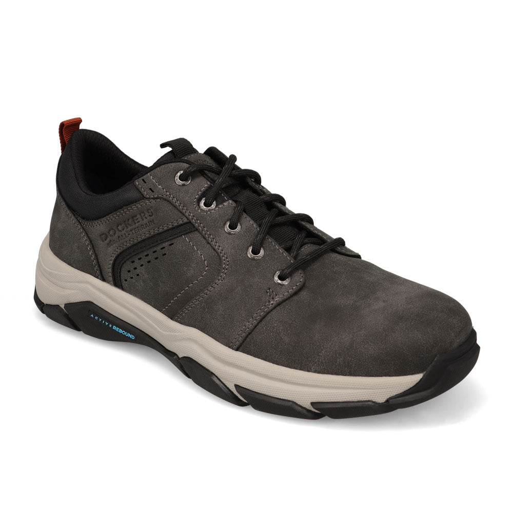 Charcoal-Dockers Mens Rockwell Distressed Casual Sneaker