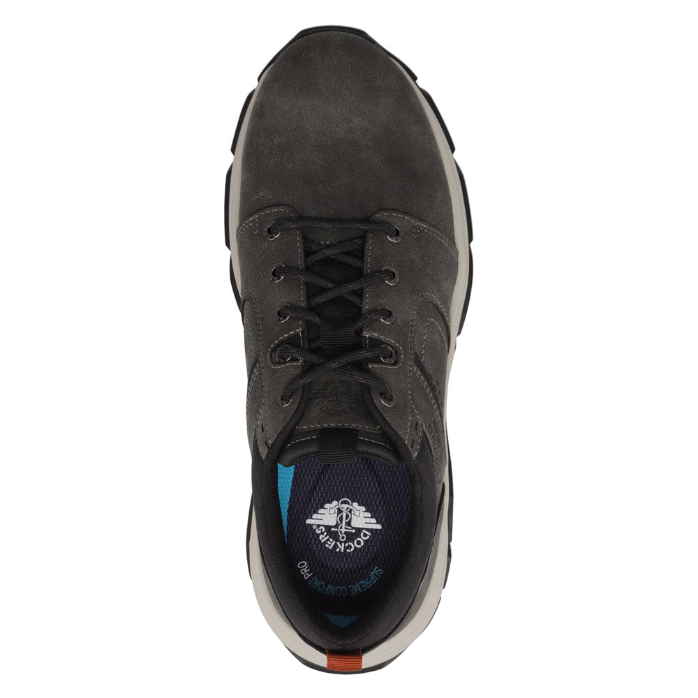 Charcoal-Dockers Mens Rockwell Distressed Casual Sneaker