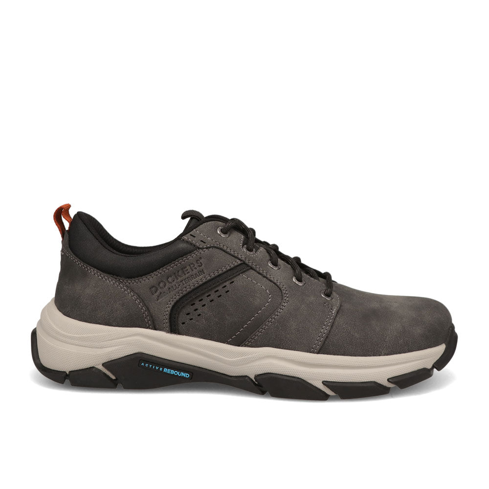 Charcoal-Dockers Mens Rockwell Distressed Casual Sneaker