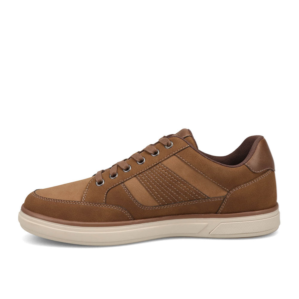 Tobacco-Dockers Mens Fielder Casual Nubuck Lace-Up Sneaker