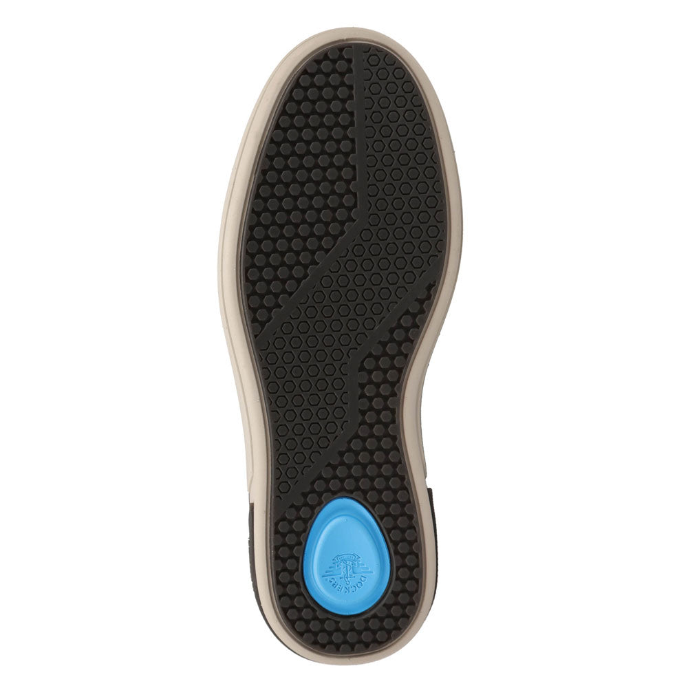 Black-Dockers Mens Fielder Casual Distressed Polished Lace-Up Sneaker