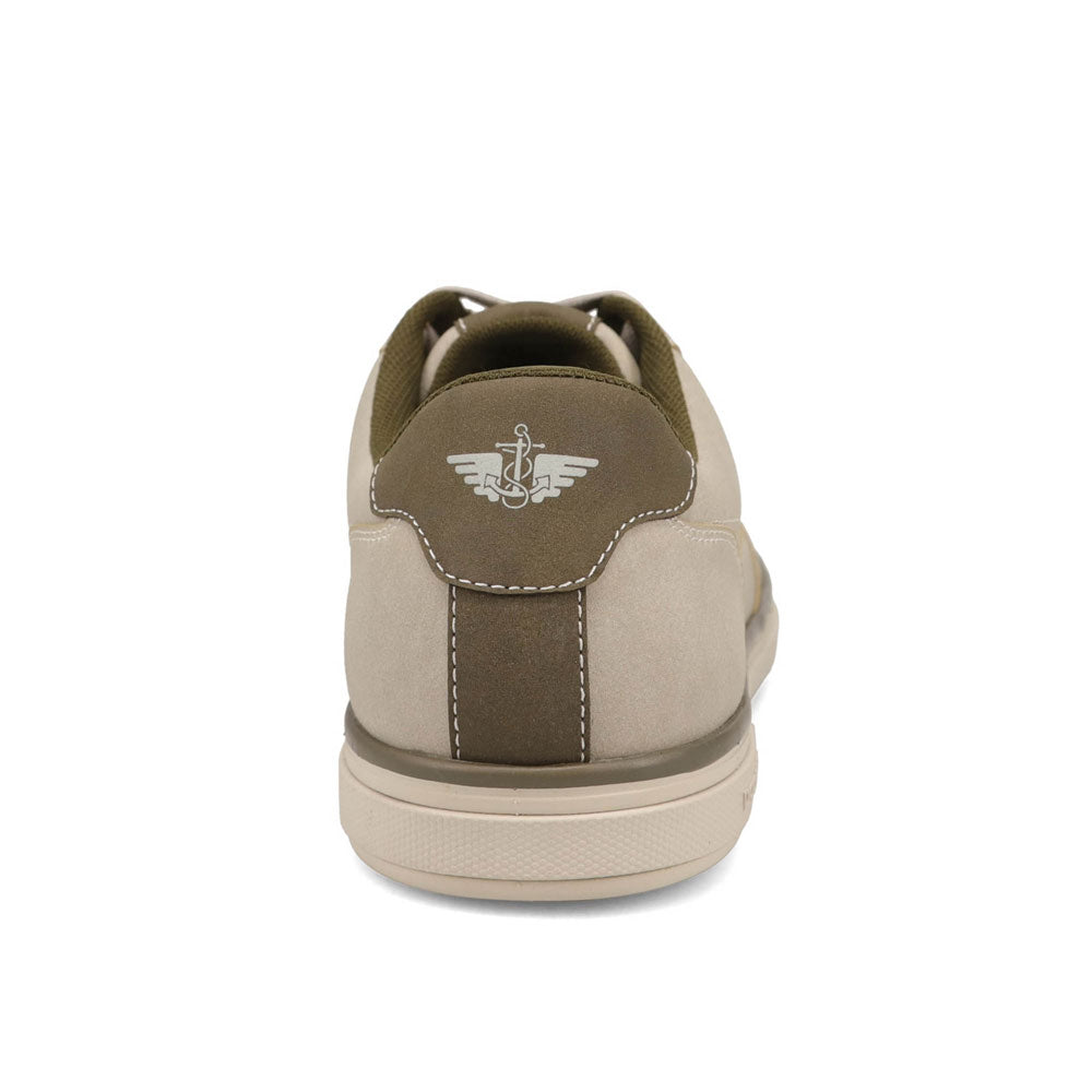 Light Grey-Dockers Mens Fabien Casual Nubuck Lace-Up Sneaker