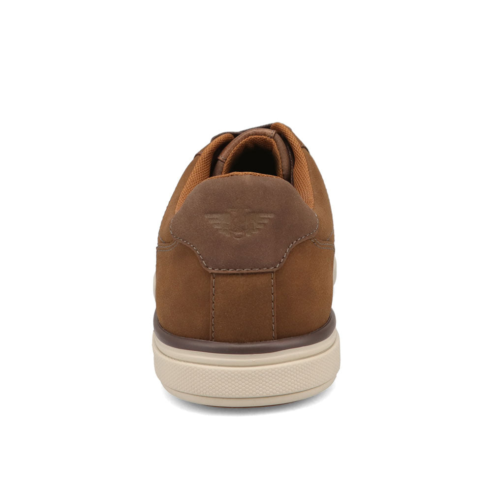 Tobacco-Dockers Mens Fabien Casual Nubuck Lace-Up Sneaker