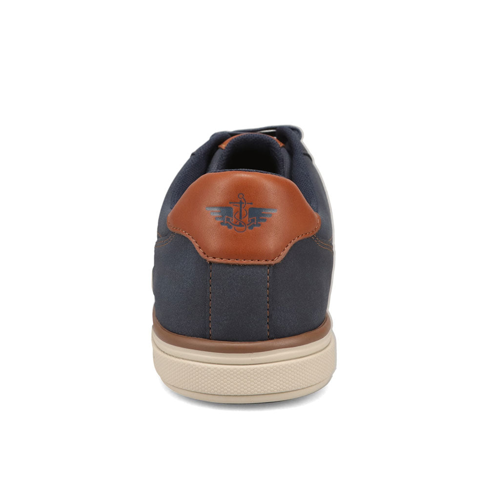 Navy-Dockers Mens Fabien Casual Nubuck Lace-Up Sneaker